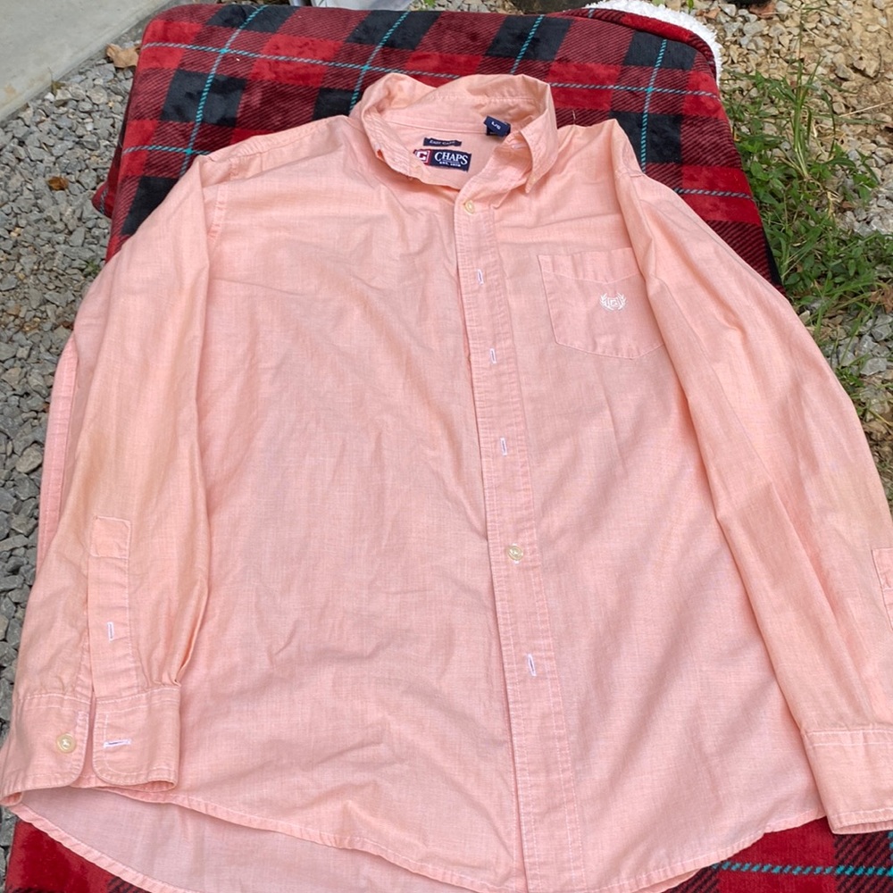 Chaps long sleeve button down shirt #175